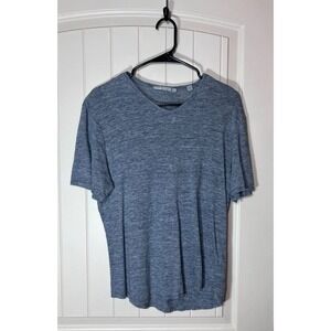 Vince Womens Medium Gray Granite Crew Neck Casual Shirt Blouse